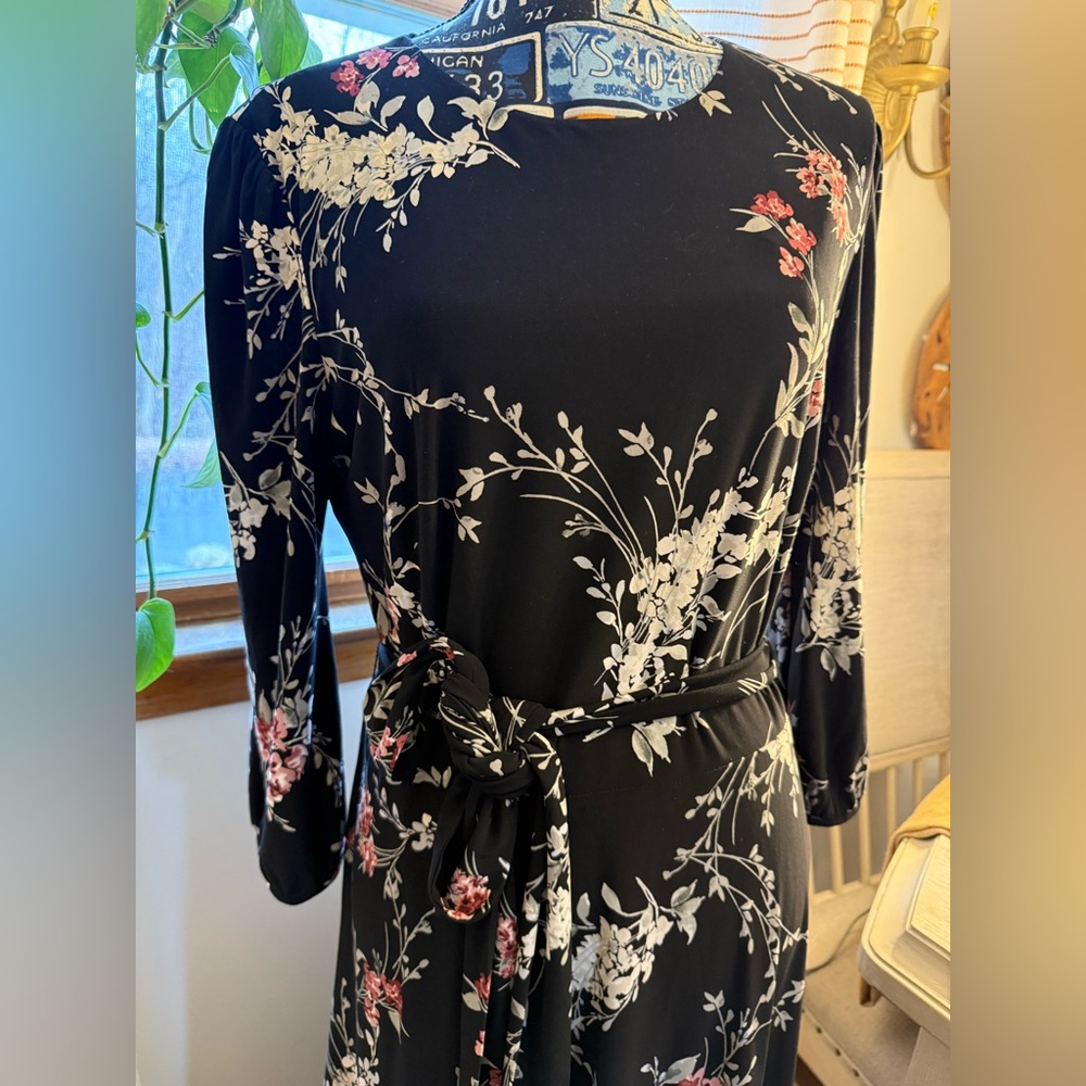 Ralph Lauren Floral Black Dress - Picture 8 of 13